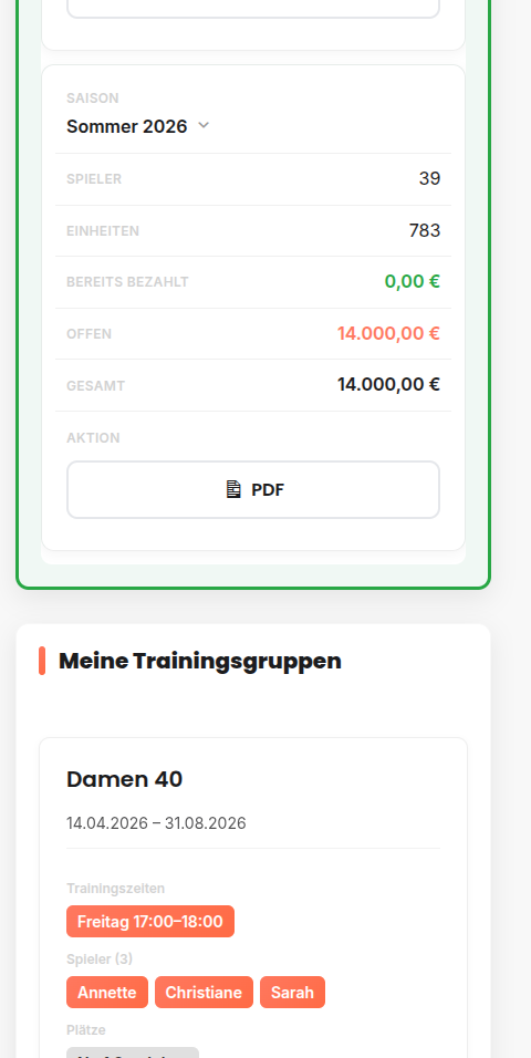 Trainer Mitte